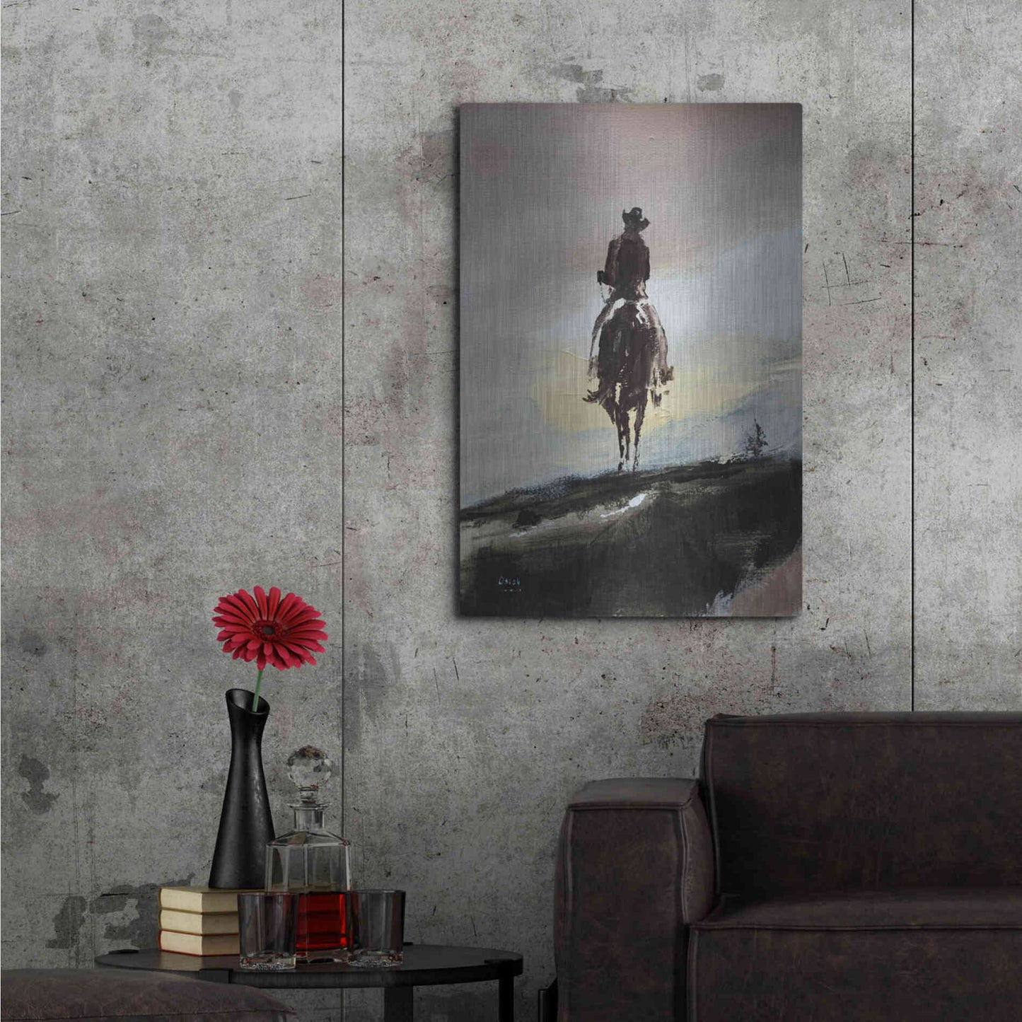 Luxe Metal Art 'Mild' by Oscar Alvarez Pardo, Metal Wall Art,24x36
