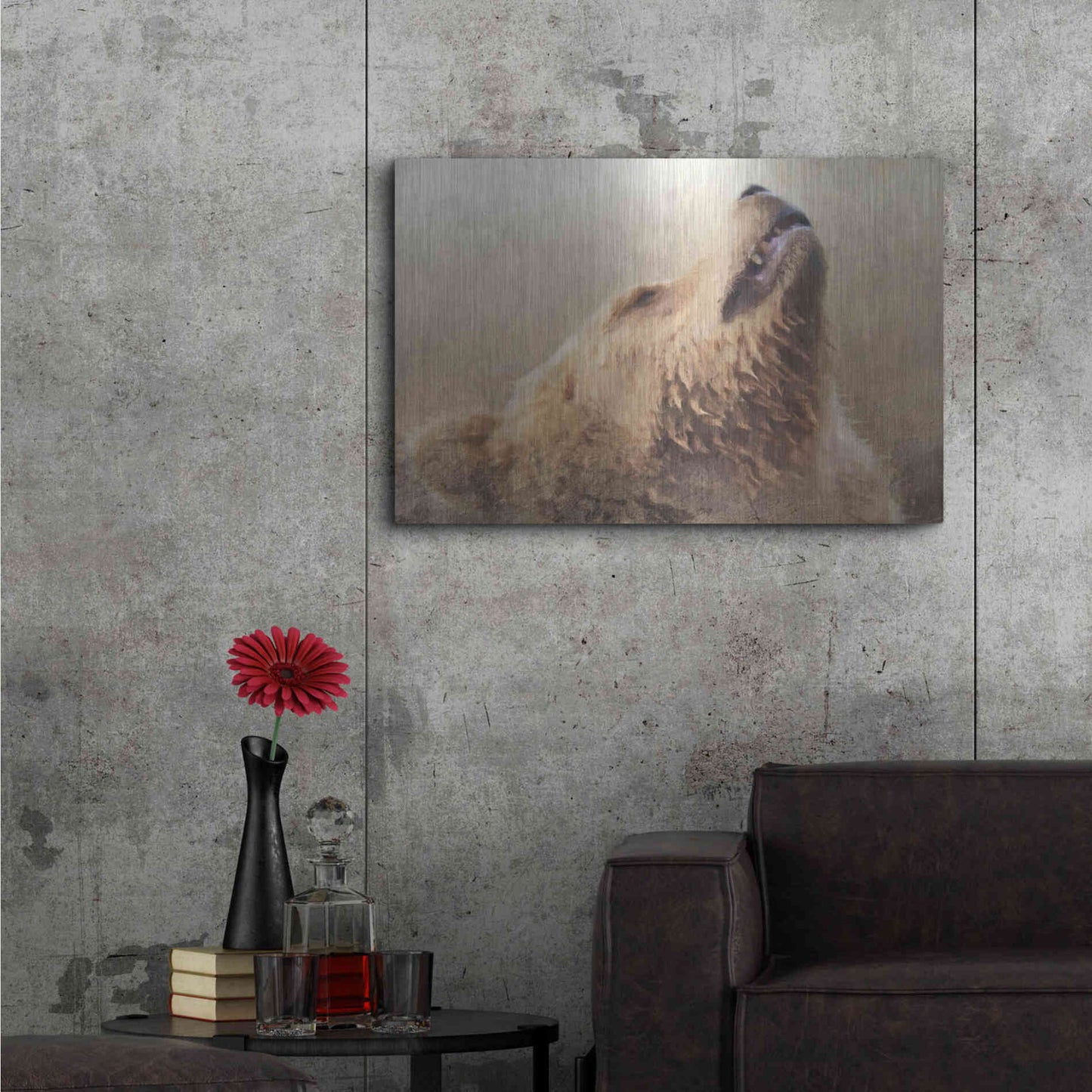 Luxe Metal Art 'Big Bear 1' by Karen Smith, Metal Wall Art,36x24