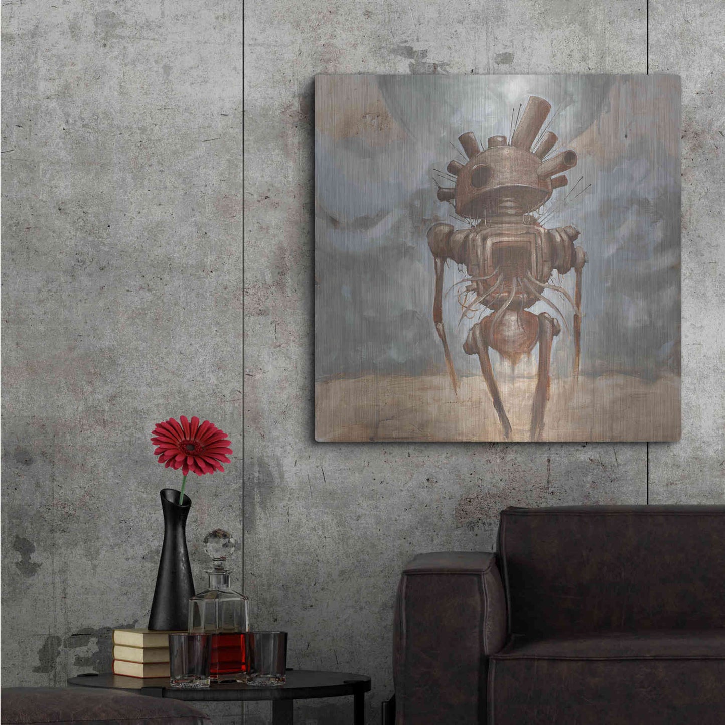 Luxe Metal Art 'Brought The War Home' by Craig Snodgrass, Metal Wall Art,36x36