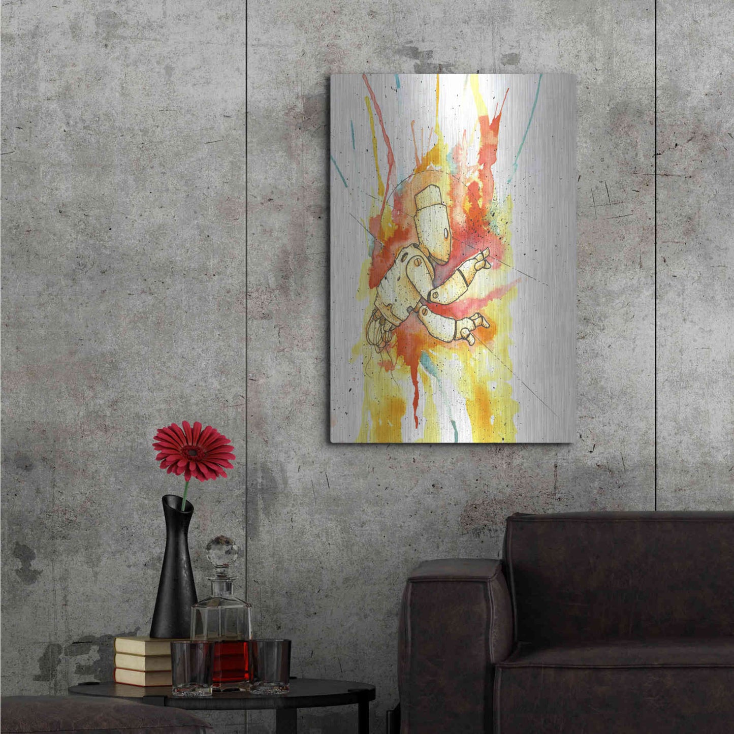 Luxe Metal Art 'Nimbus Bot' by Craig Snodgrass, Metal Wall Art,24x36
