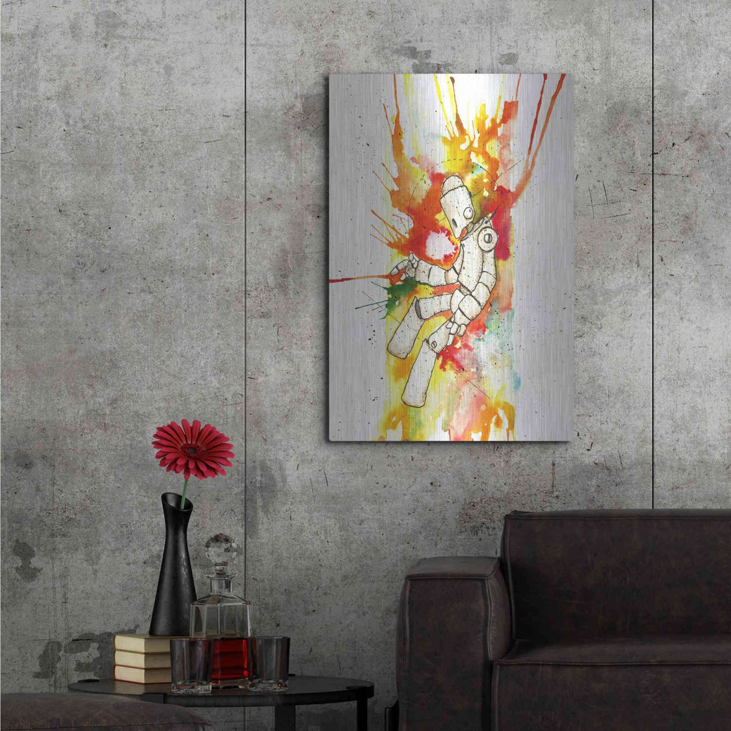 Luxe Metal Art 'Nebula Bot' by Craig Snodgrass, Metal Wall Art,24x36