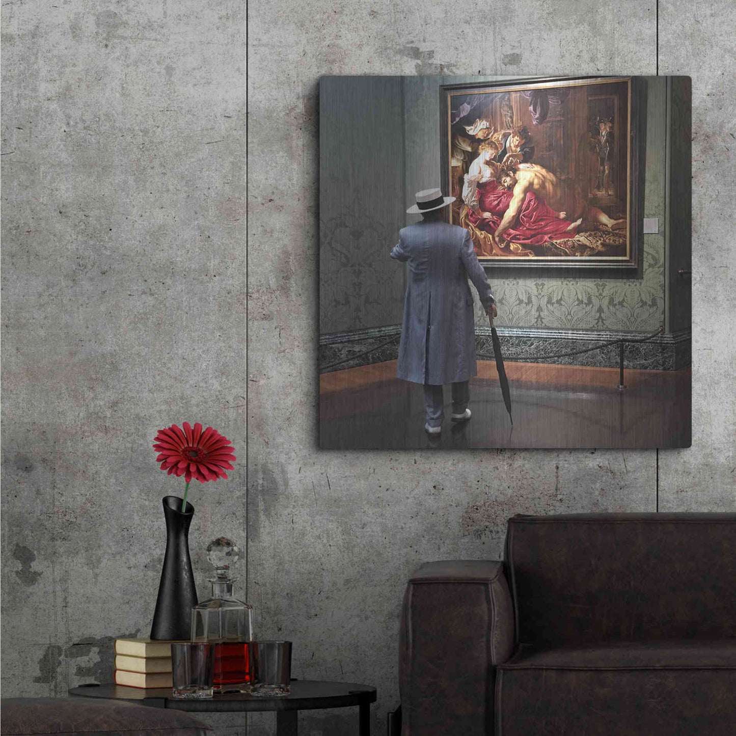 Luxe Metal Art 'Picture In A Picture', Metal Wall Art,36x36