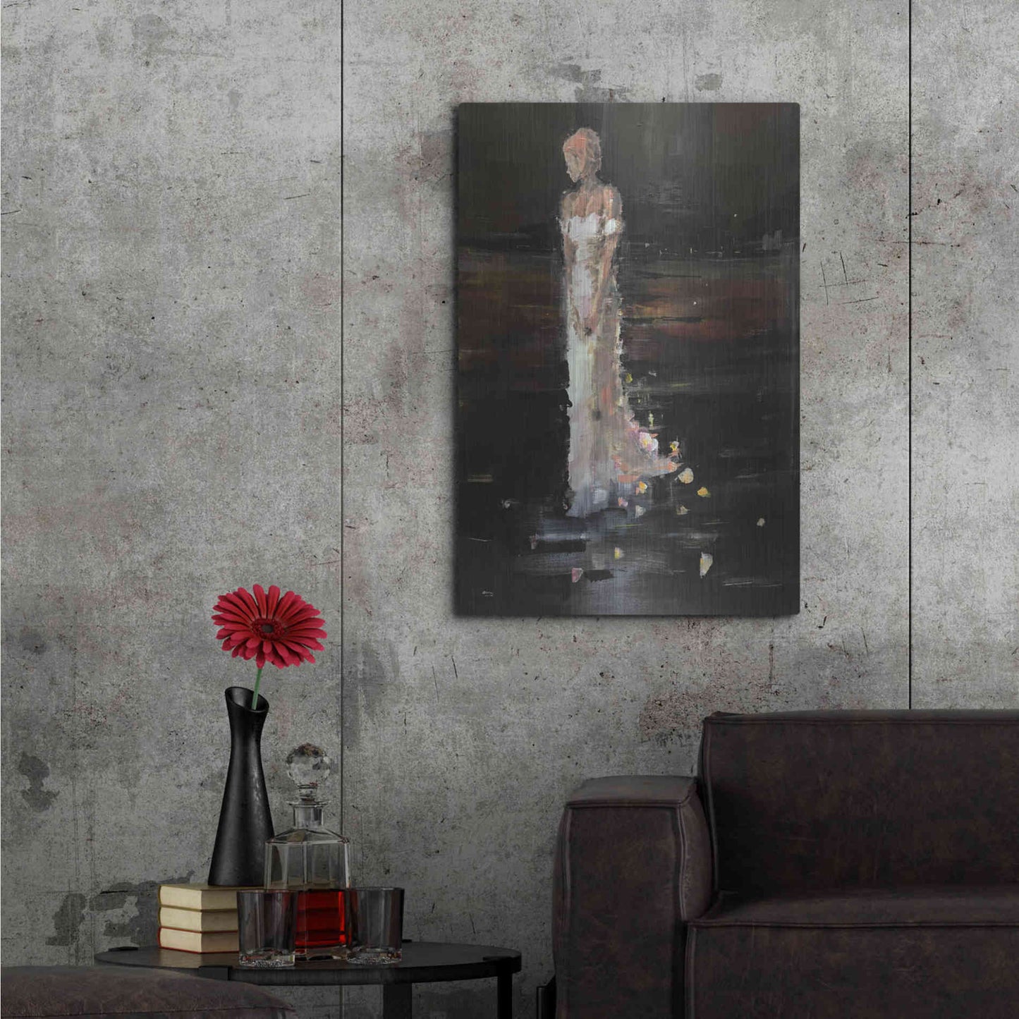 Luxe Metal Art 'Reflection' by Oscar Alvarez Pardo, Metal Wall Art,24x36