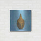 Luxe Metal Art 'Buddha on Blue' by Elena Ray, Metal Wall Art,24x24