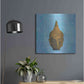 Luxe Metal Art 'Buddha on Blue' by Elena Ray, Metal Wall Art,24x24