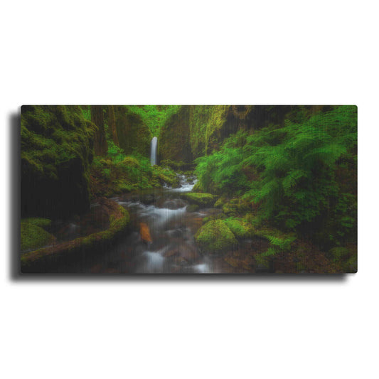 Luxe Metal Art 'Early Morning At The Grotto' by Darren White, Metal Wall Art,2:1 L