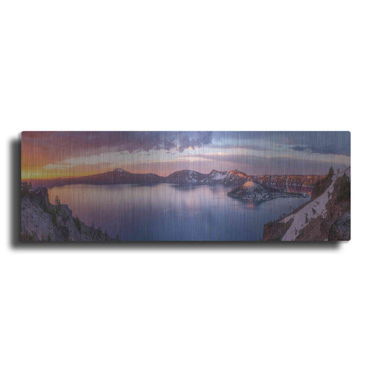 Luxe Metal Art 'Volcanic Sunset' by Darren White, Metal Wall Art,3:1 L