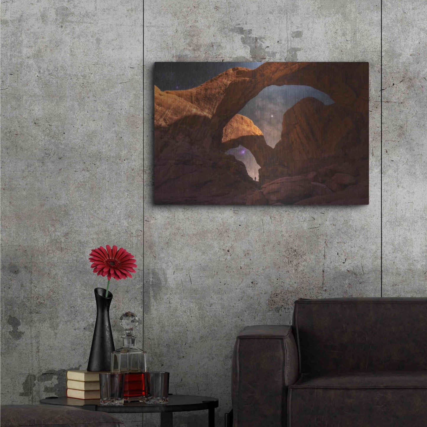 Luxe Metal Art 'Explore The Night' by Darren White, Metal Wall Art,36x24