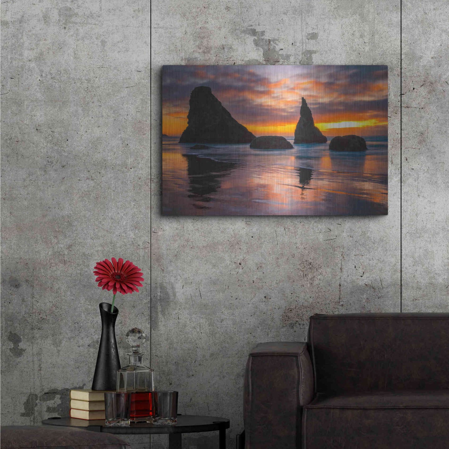 Luxe Metal Art 'Late Night Cloud Dance' by Darren White, Metal Wall Art,36x24