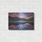 Luxe Metal Art 'Red Mountain Reflections' by Darren White, Metal Wall Art,24x16