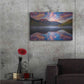 Luxe Metal Art 'Red Mountain Reflections' by Darren White, Metal Wall Art,36x24