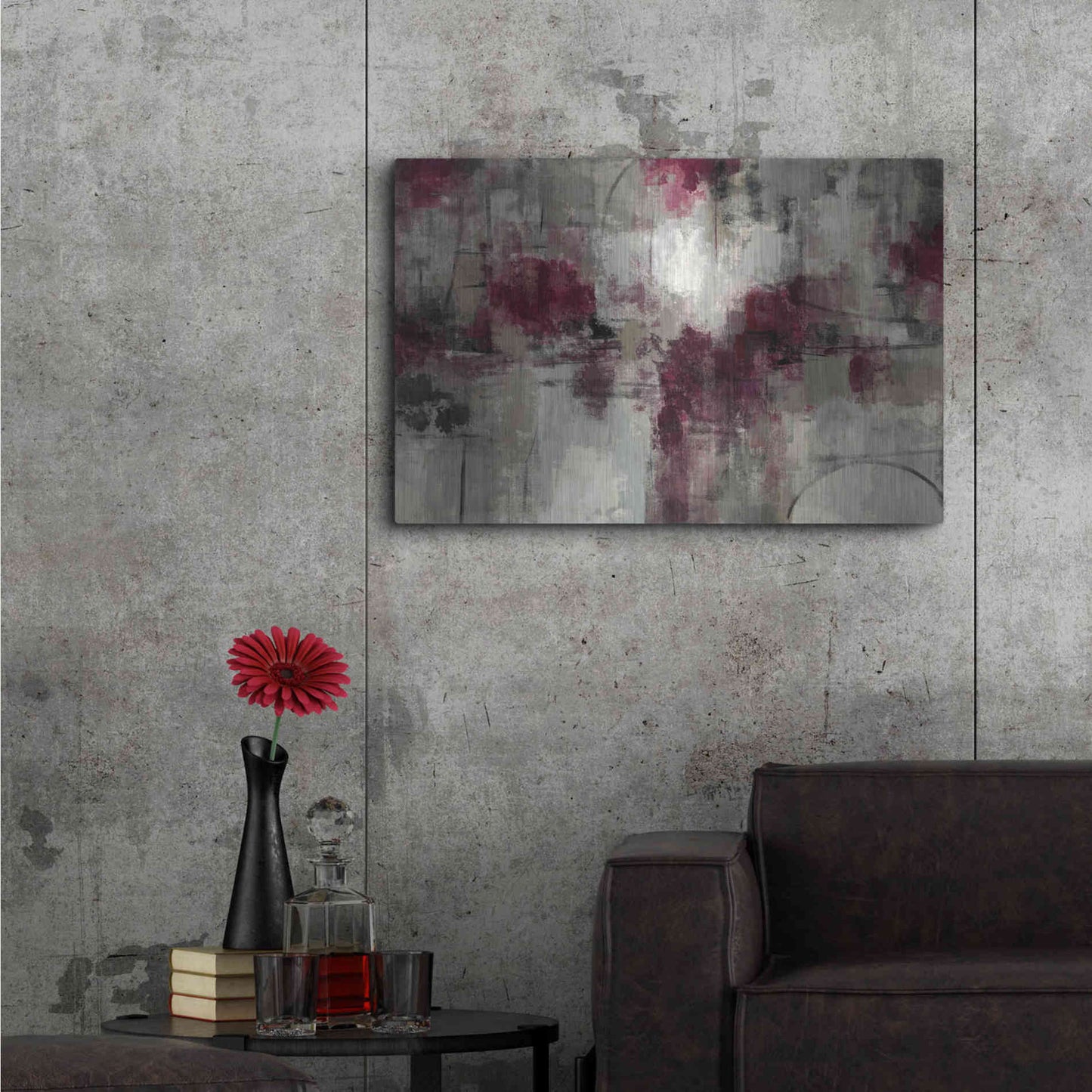 Luxe Metal Art 'Stone Gardens' by Silvia Vassileva, Metal Wall Art,36x24