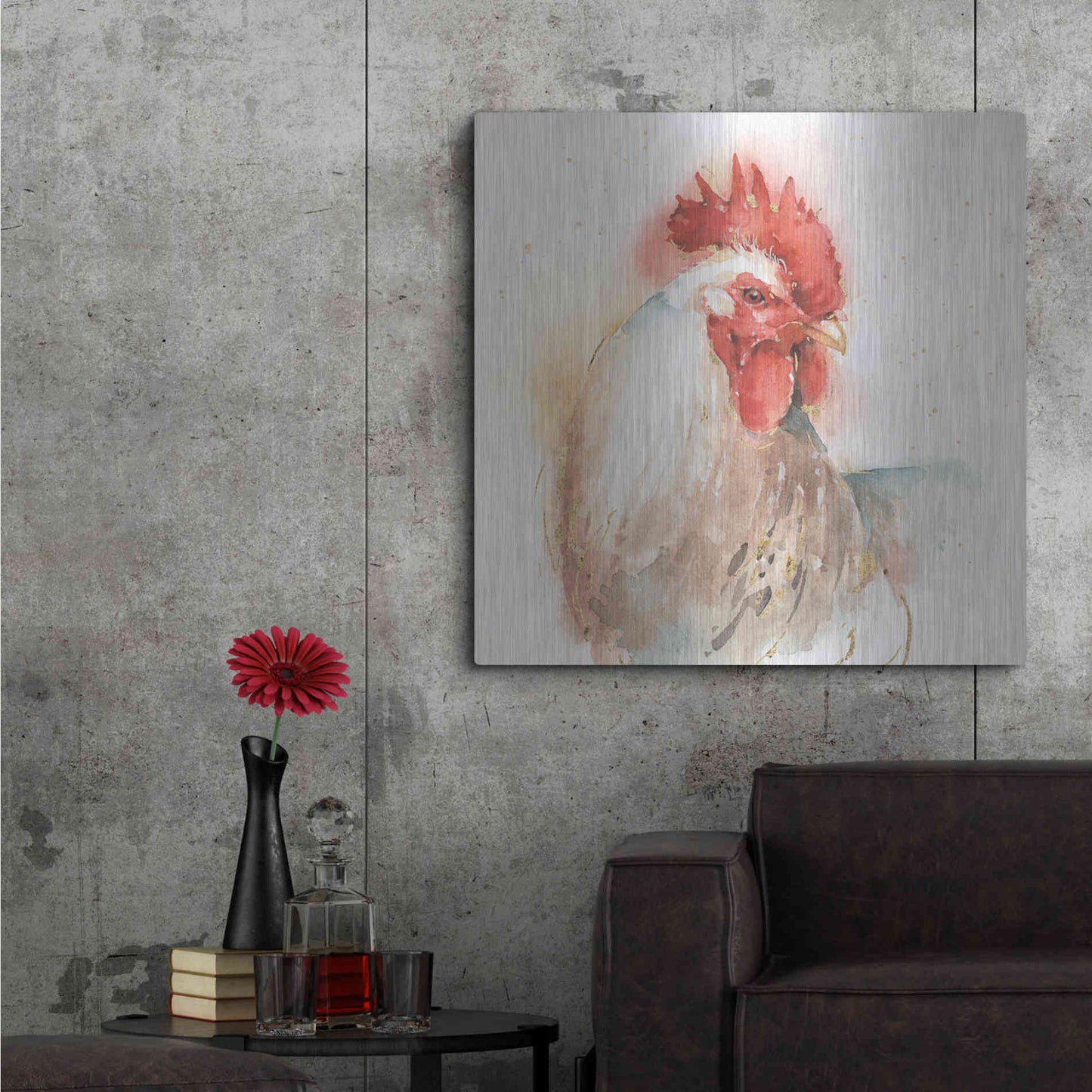 Luxe Metal Art 'Farm Friends V' by Lisa Audit, Metal Wall Art,,36x36