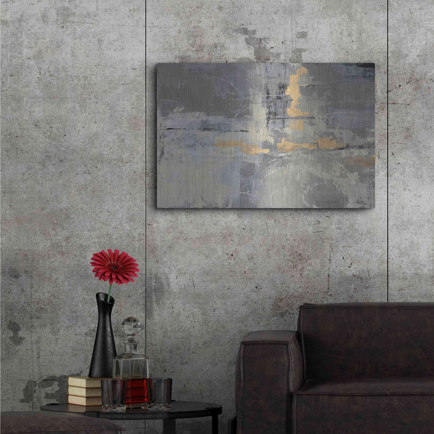Luxe Metal Art 'Missing You' by Silvia Vassileva, Metal Wall Art,36x24