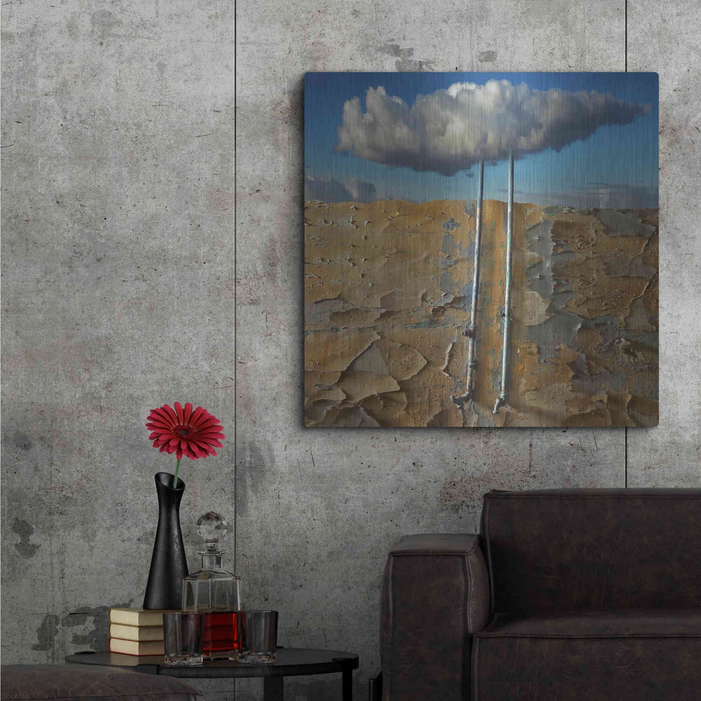 Luxe Metal Art 'Susza' by Dariusz Klimczak, Metal Wall Art,36x36