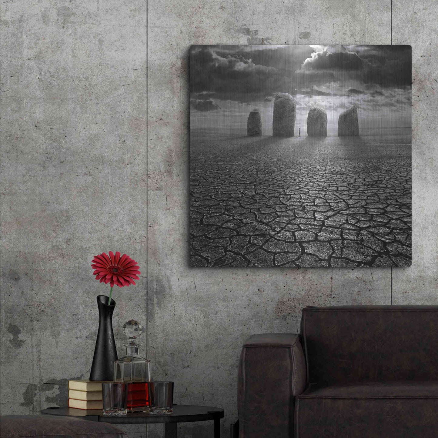 Luxe Metal Art 'Guardian' by Dariusz Klimczak, Metal Wall Art,36x36