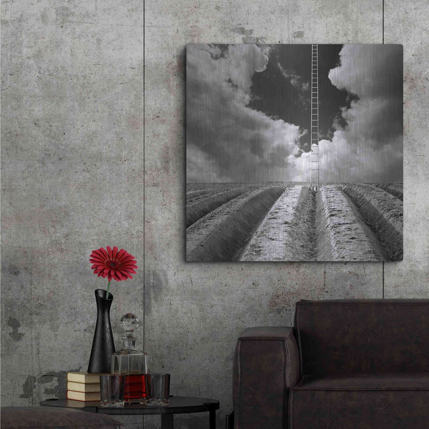 Luxe Metal Art 'Jacob's Ladder' by Dariusz Klimczak, Metal Wall Art,36x36