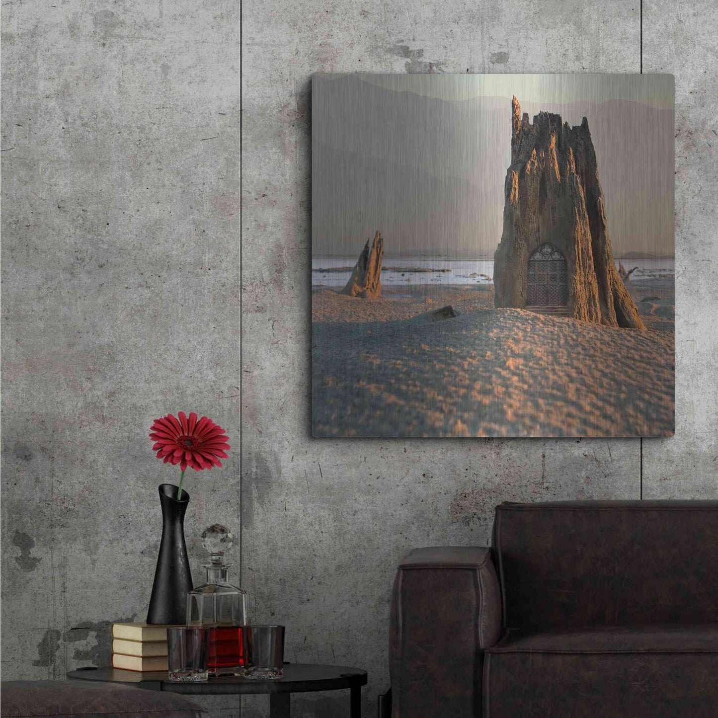 Luxe Metal Art 'Chapel' by Dariusz Klimczak, Metal Wall Art,36x36