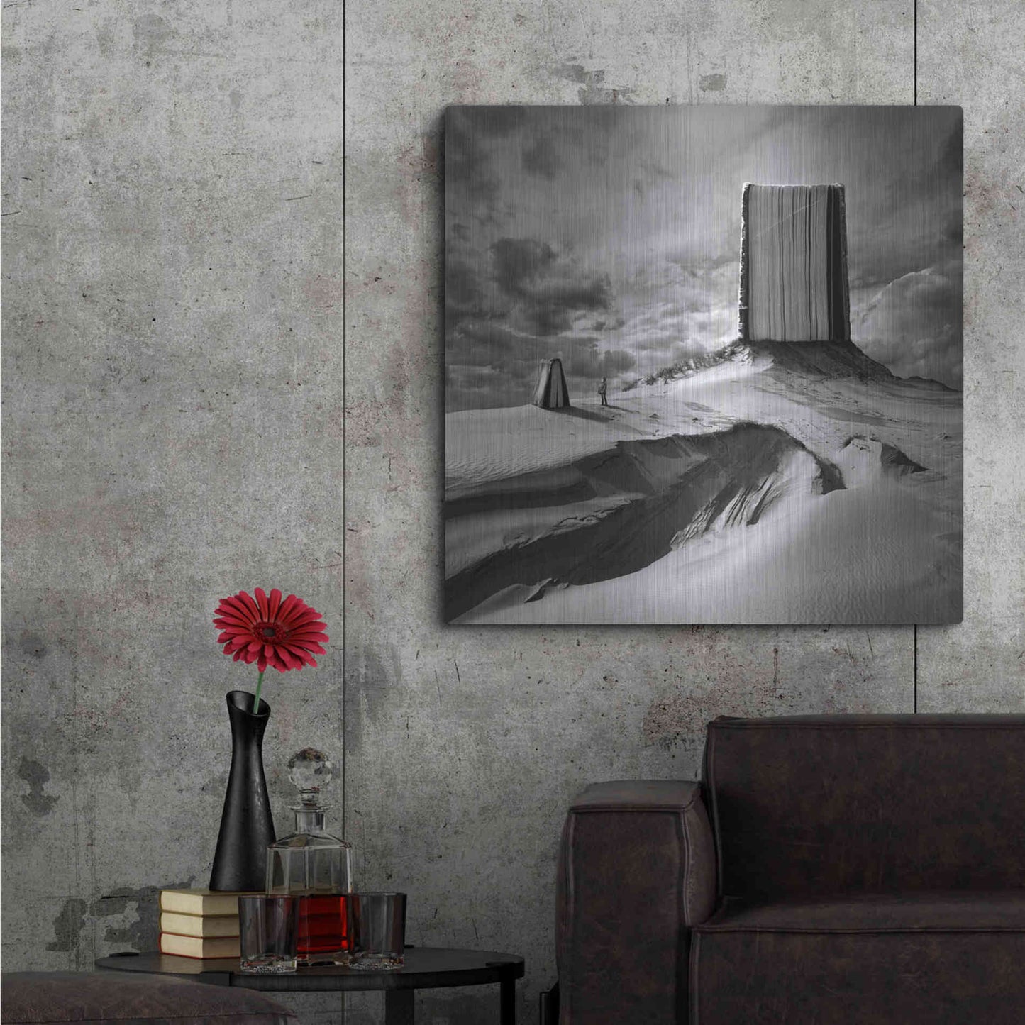 Luxe Metal Art 'Bookland' by Dariusz Klimczak, Metal Wall Art,36x36