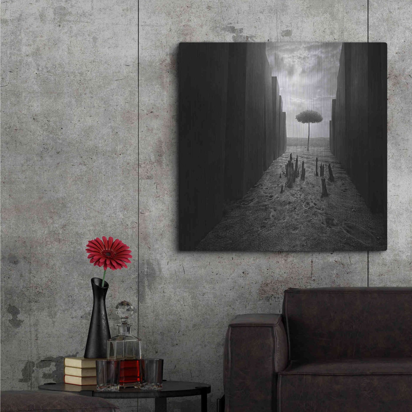 Luxe Metal Art 'Passageway' by Dariusz Klimczak, Metal Wall Art,36x36