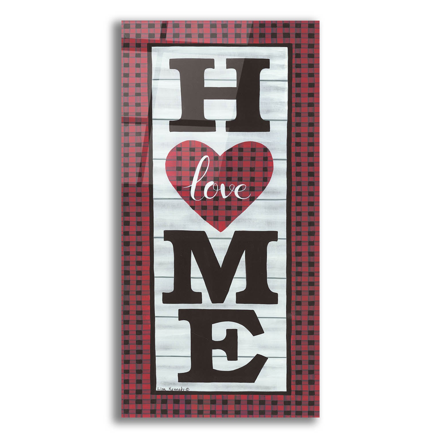 Epic Art 'Love Home' by Lisa Kennedy, Acrylic Glass Wall Art