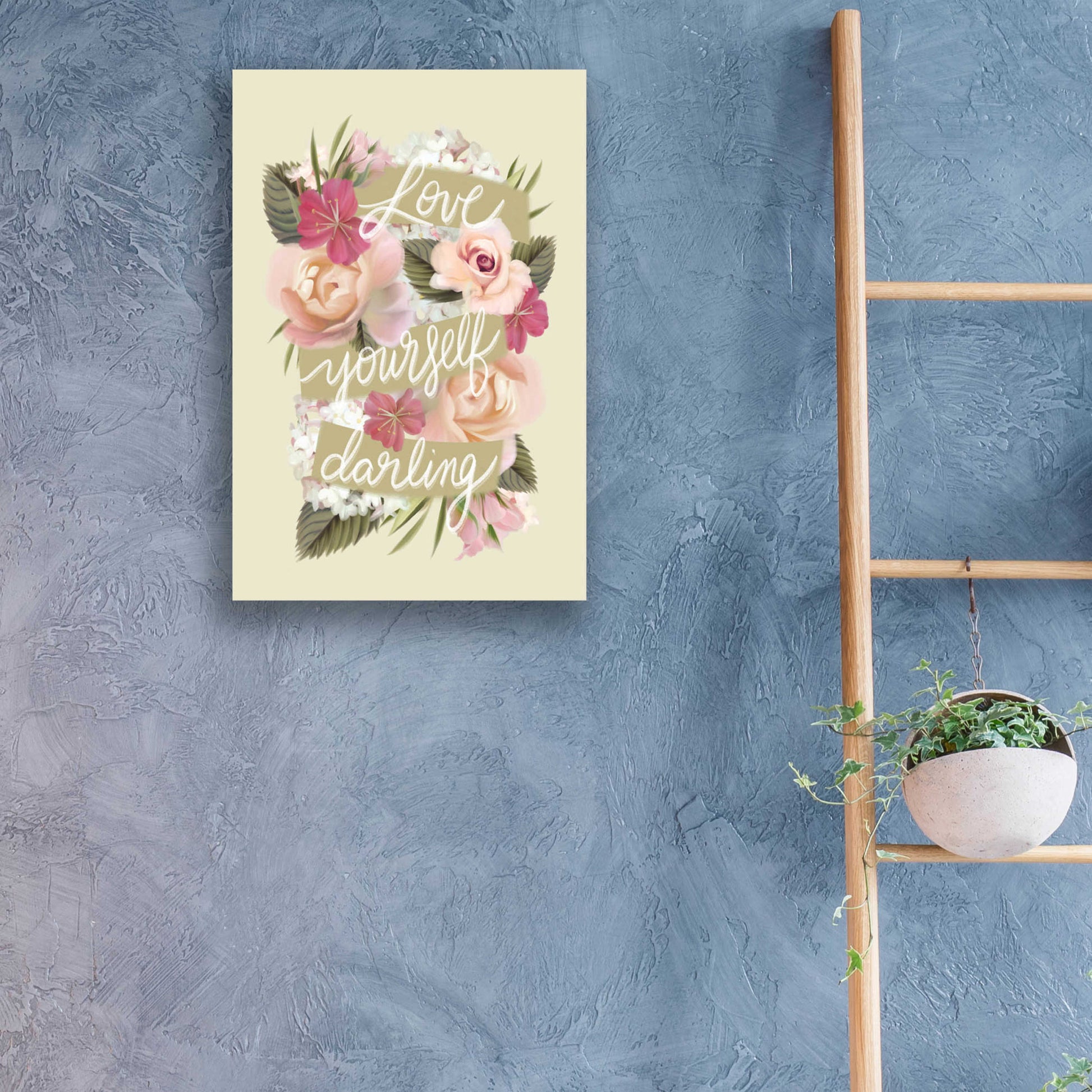 Epic Art 'Love Yourself Darling' by House Fenway, Acrylic Glass Wall Art,16x24