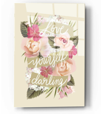 Epic Art 'Love Yourself Darling' by House Fenway, Acrylic Glass Wall Art