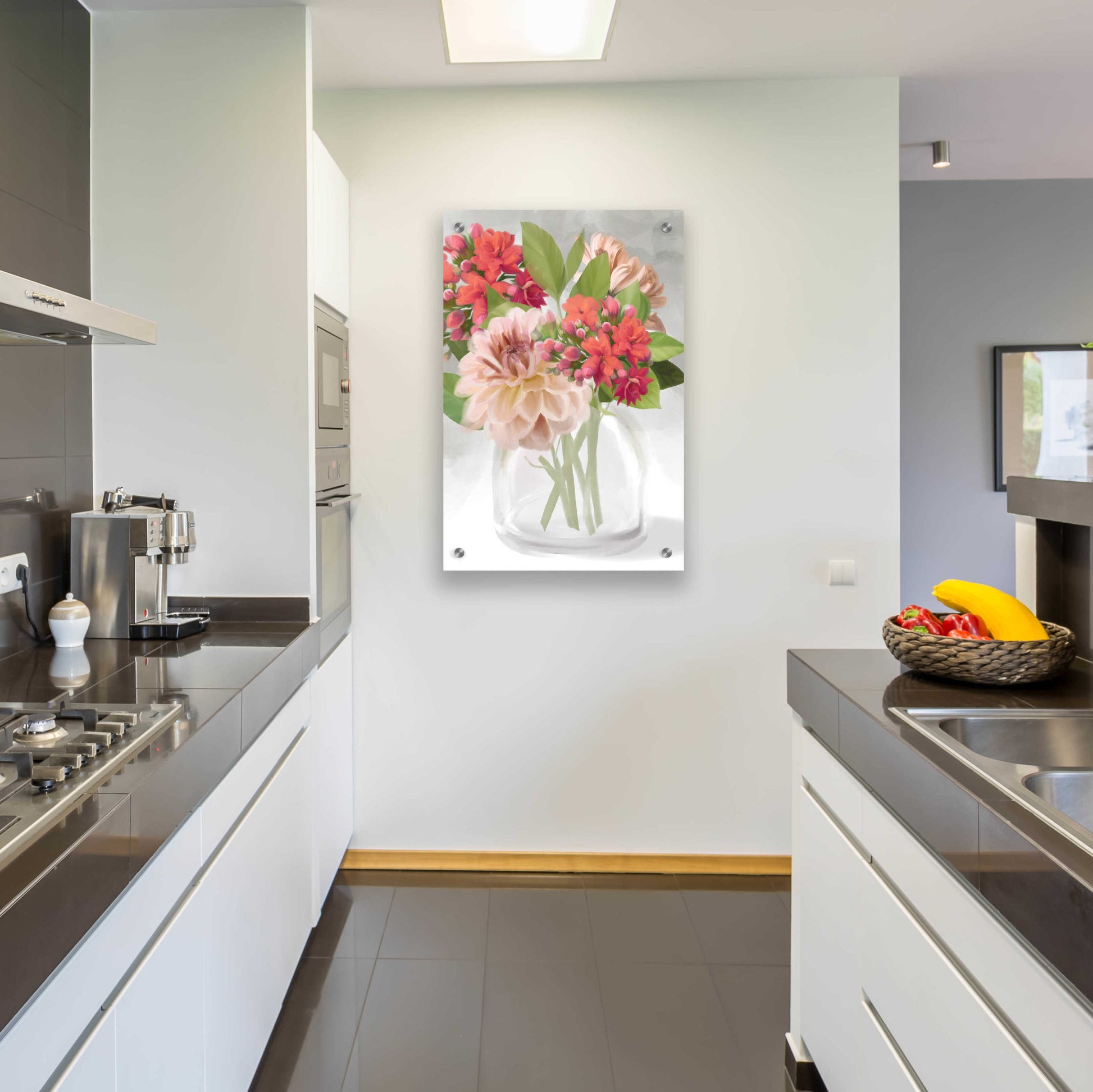 Epic Art 'Dahlia Bouquet' by House Fenway, Acrylic Glass Wall Art,24x36