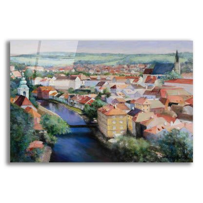 Epic Art 'Mosaic' by Esther Engelman, Acrylic Glass Wall Art,24x16