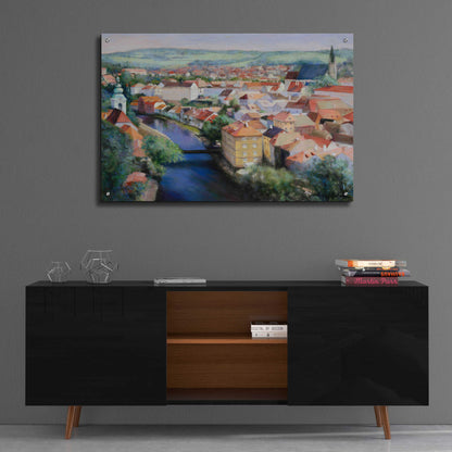 Epic Art 'Mosaic' by Esther Engelman, Acrylic Glass Wall Art,36x24