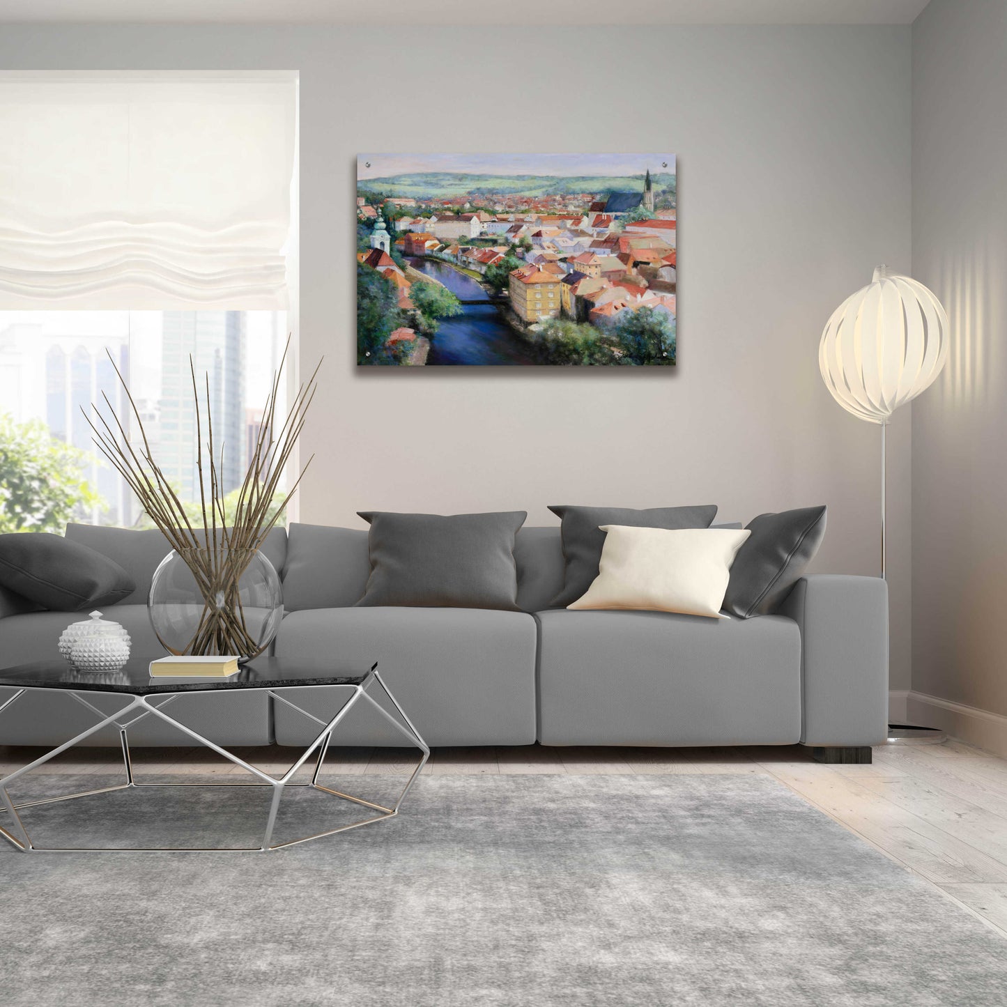 Epic Art 'Mosaic' by Esther Engelman, Acrylic Glass Wall Art,36x24