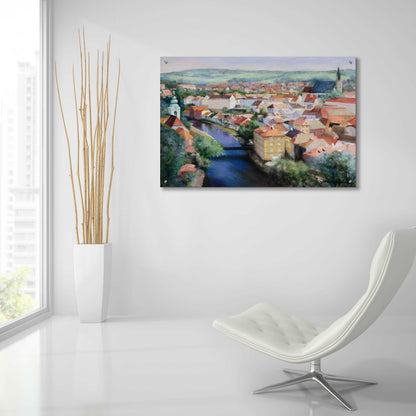 Epic Art 'Mosaic' by Esther Engelman, Acrylic Glass Wall Art,36x24