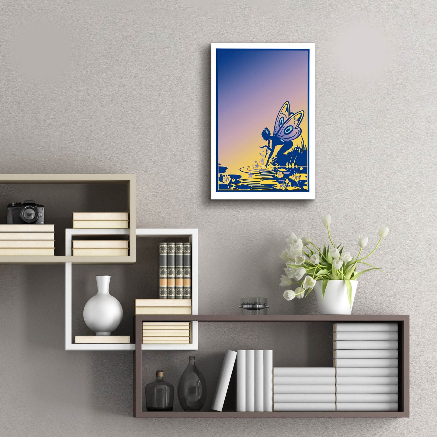 Epic Art 'New Fairy' by David Chestnutt, Acrylic Glass Wall Art,16x24