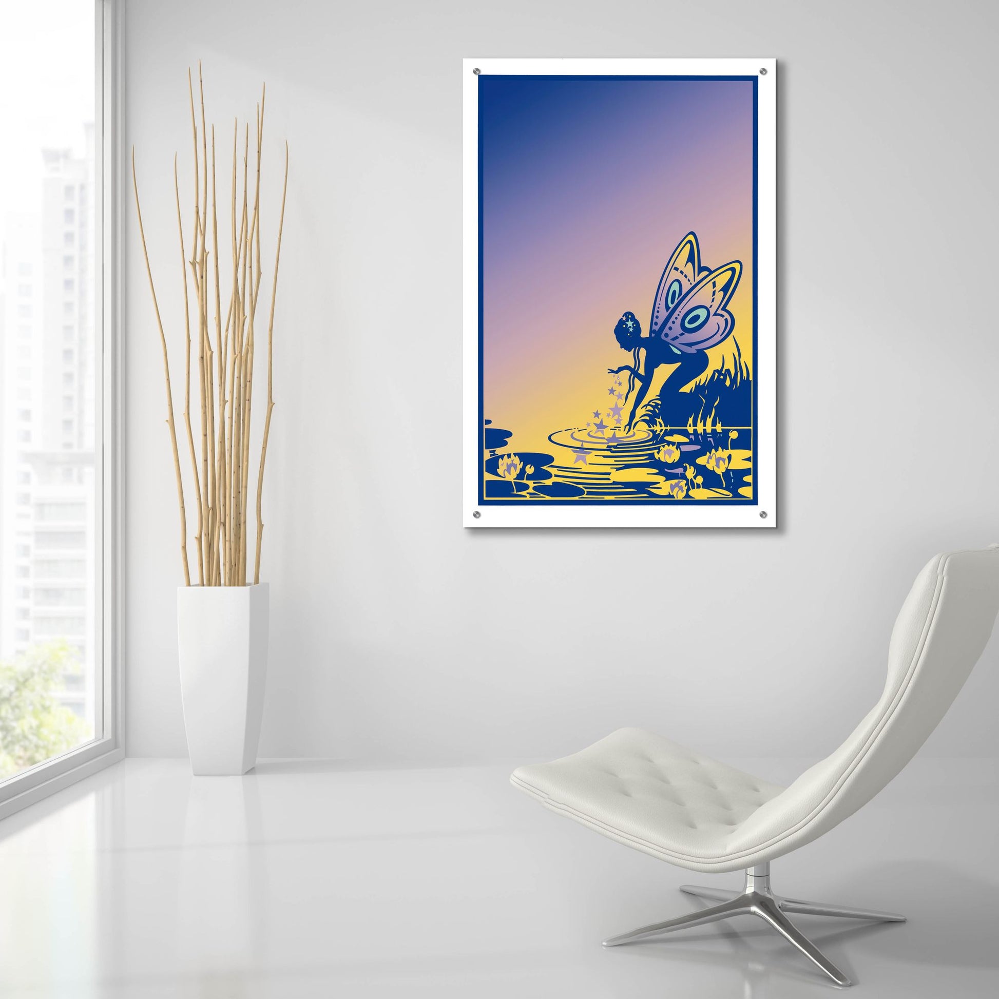 Epic Art 'New Fairy' by David Chestnutt, Acrylic Glass Wall Art,24x36