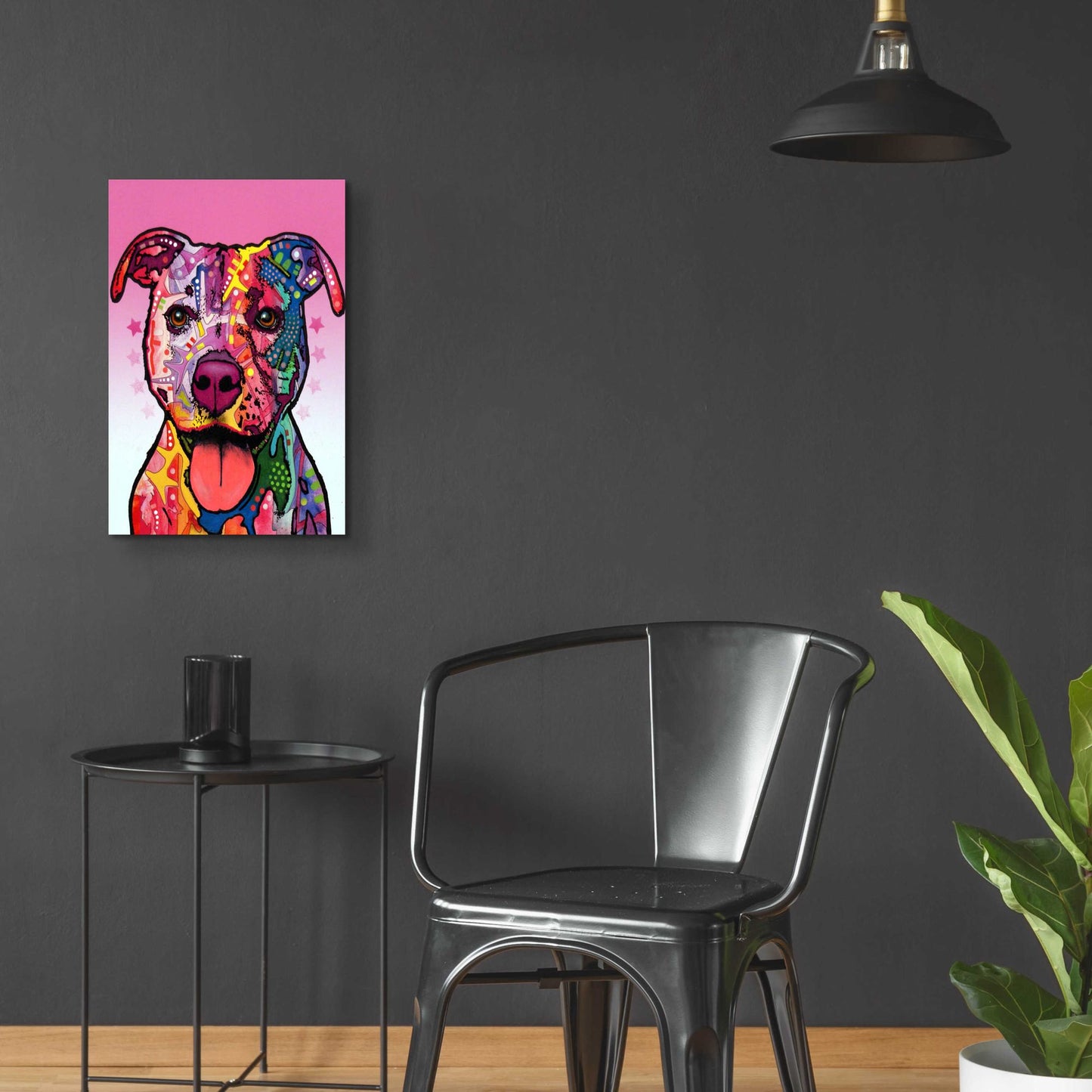 Epic Art 'Cherish The Pitbull' by Dean Russo, Acrylic Glass Wall Art,16x24