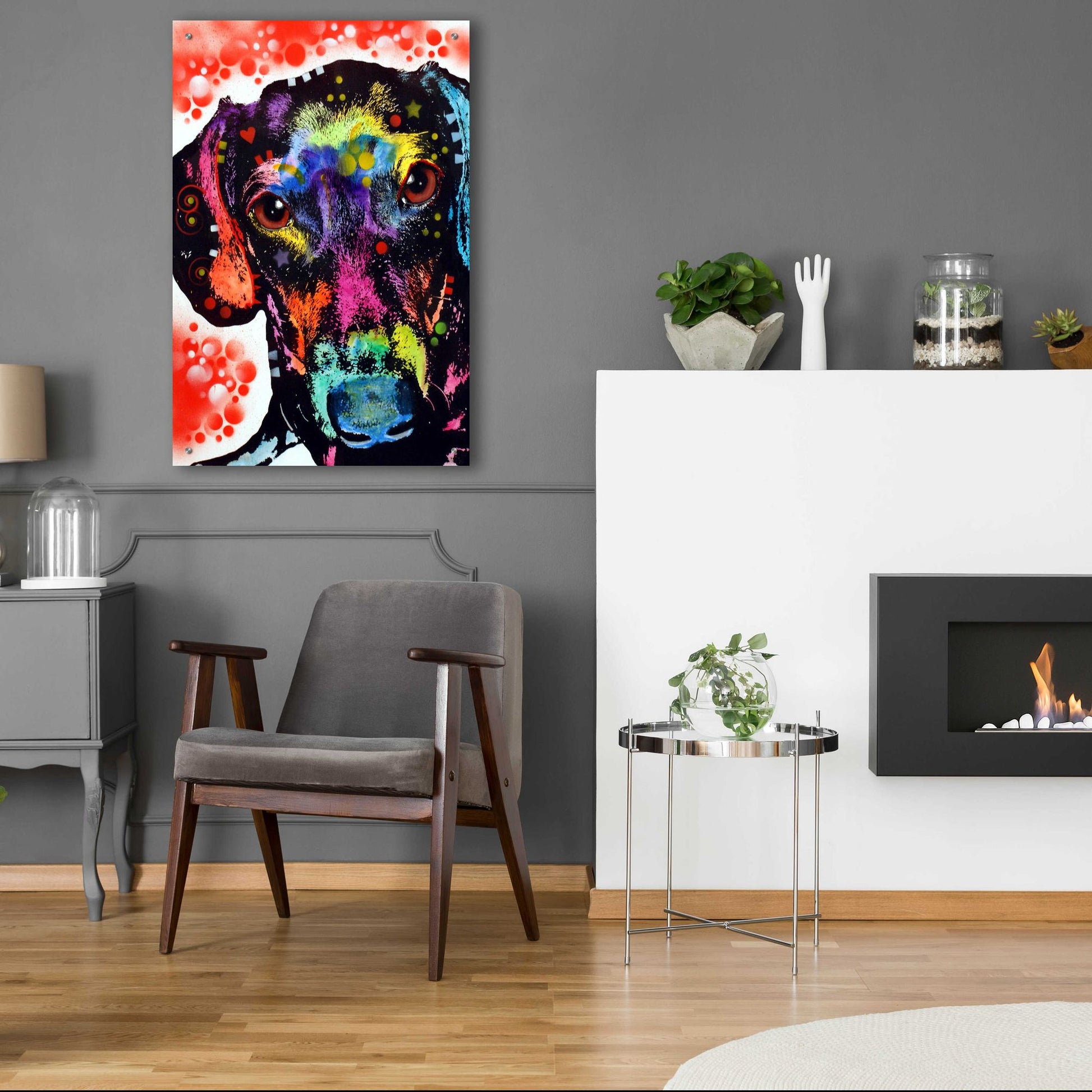 Epic Art 'Dox' by Dean Russo, Acrylic Glass Wall Art,24x36