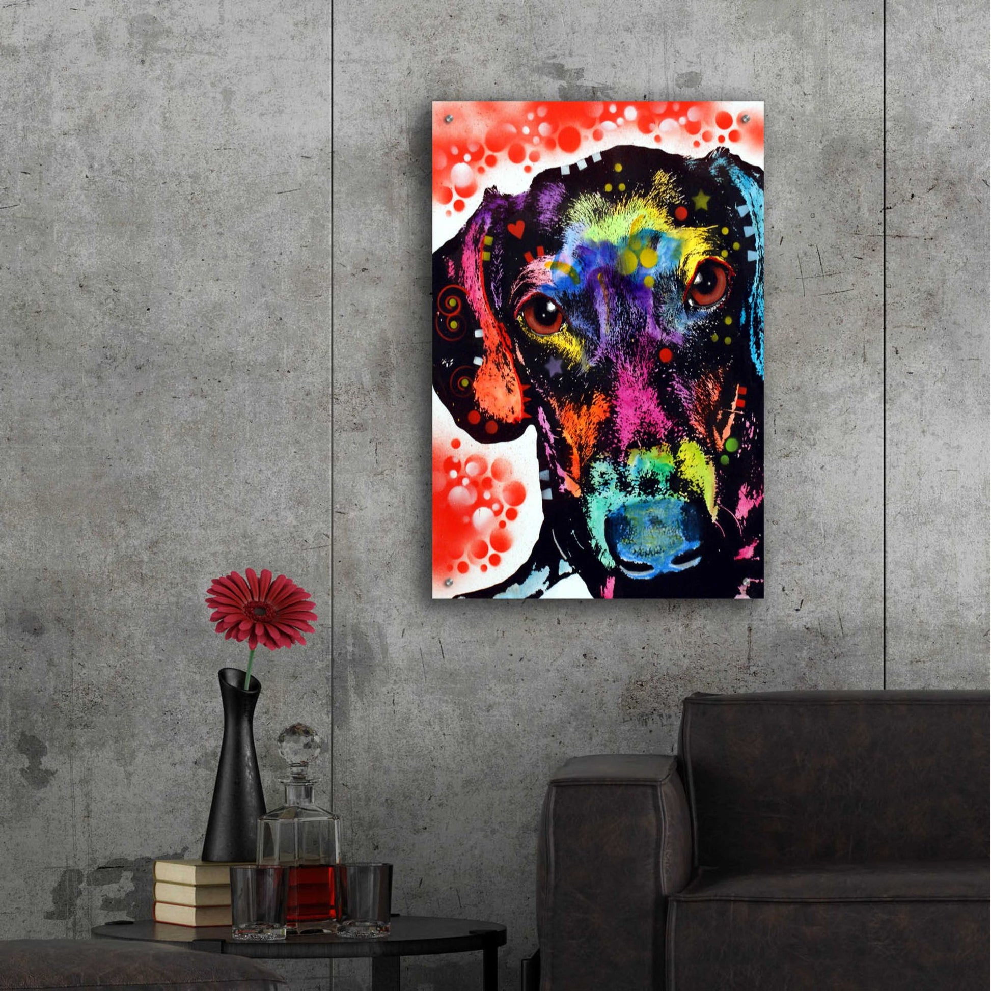 Epic Art 'Dox' by Dean Russo, Acrylic Glass Wall Art,24x36