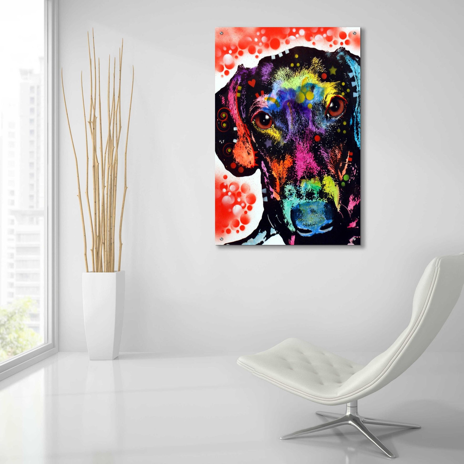 Epic Art 'Dox' by Dean Russo, Acrylic Glass Wall Art,24x36