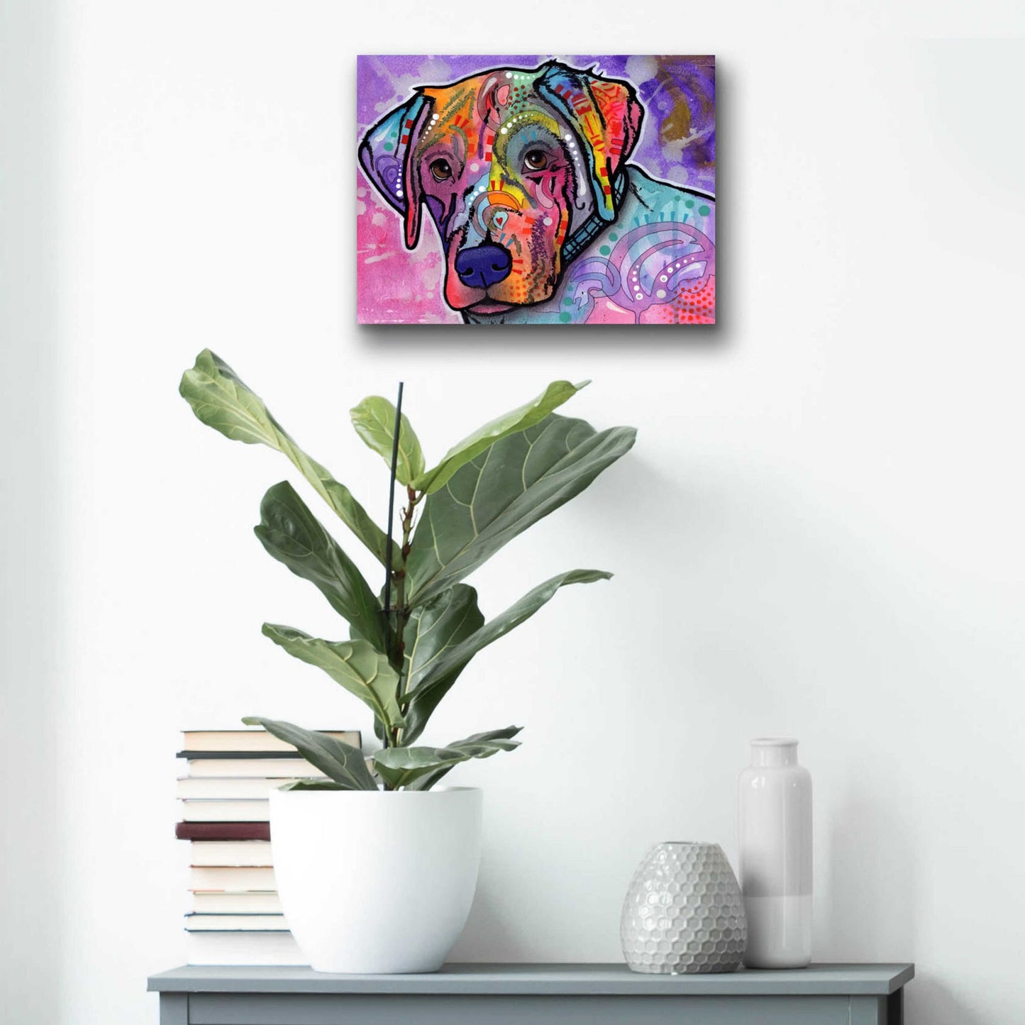 Epic Art 'Petunia' by Dean Russo, Acrylic Glass Wall Art,16x12