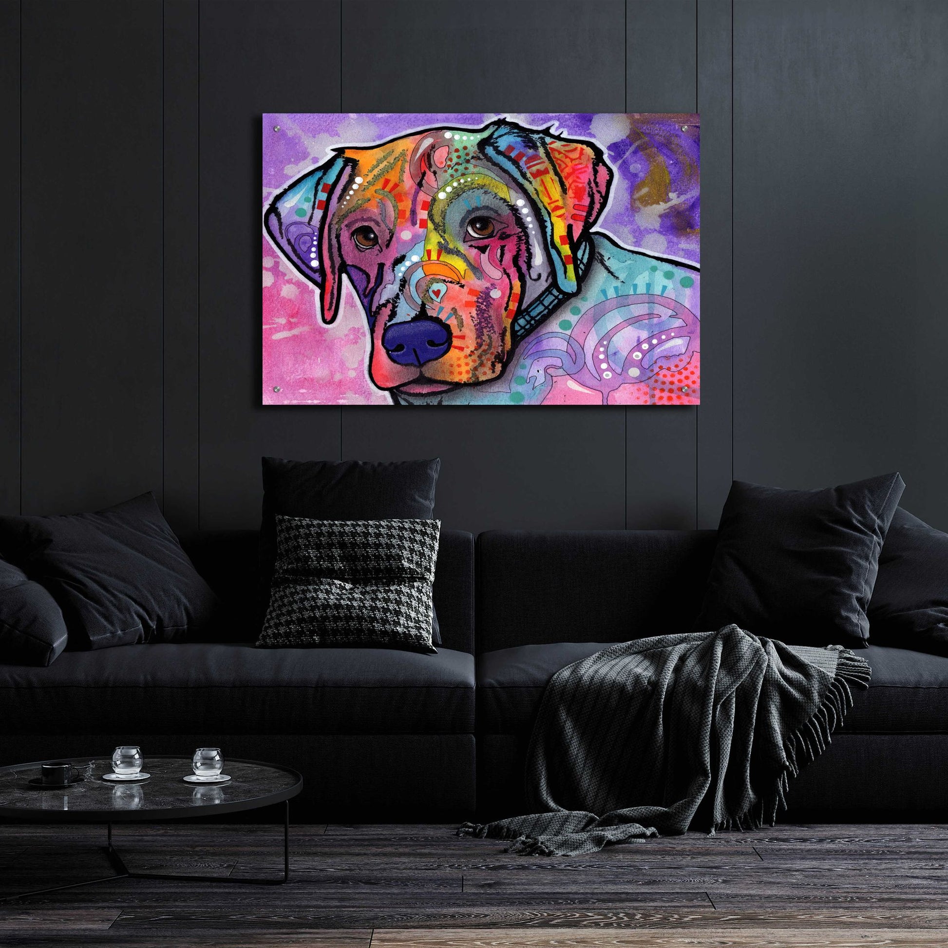 Epic Art 'Petunia' by Dean Russo, Acrylic Glass Wall Art,36x24