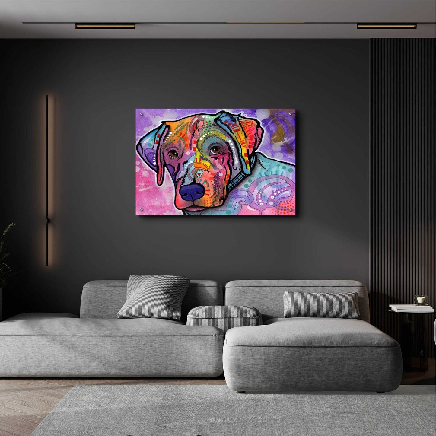 Epic Art 'Petunia' by Dean Russo, Acrylic Glass Wall Art,36x24