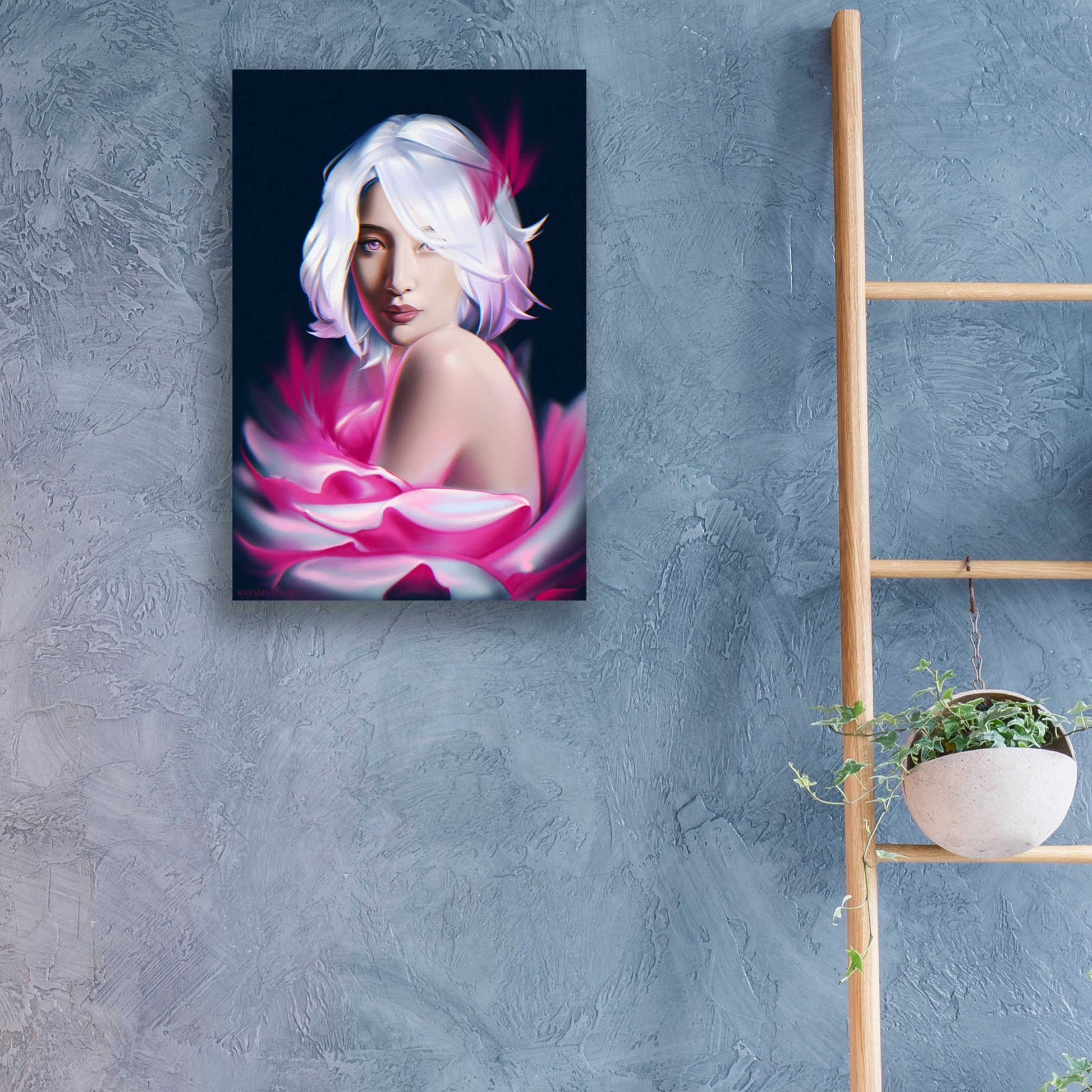 Epic Art 'Hee Jae' by Katalina, Acrylic Glass Wall Art,16x24