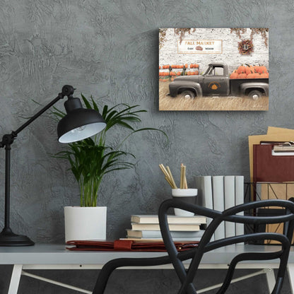 Epic Art 'Fall Pumpkin Market' by Lori Deiter Acrylic Glass Wall Art,16x12