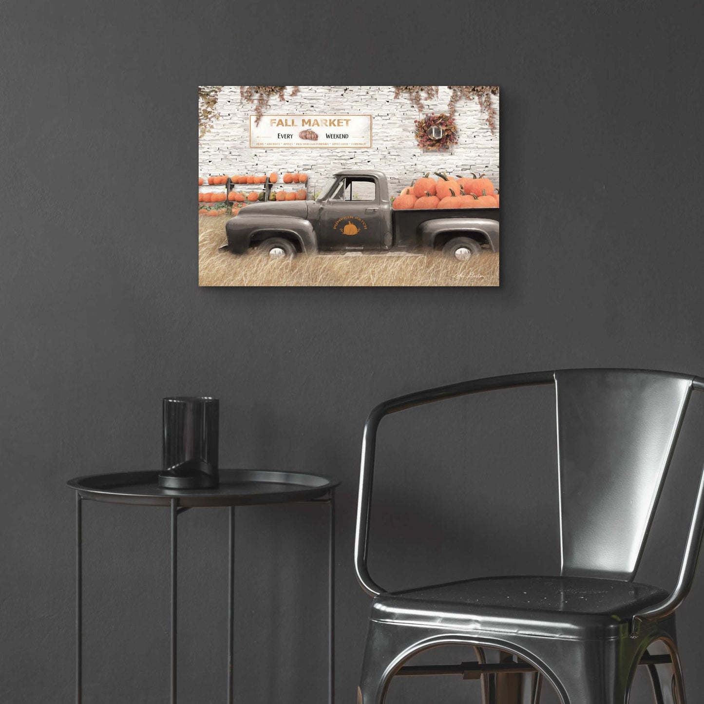 Epic Art 'Fall Pumpkin Market' by Lori Deiter Acrylic Glass Wall Art,24x16