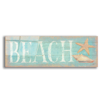 Epic Art 'Pastel Beach' by Daphne Brissonnet, Acrylic Glass Wall Art,24x12x1.1x0,40x20x1.74x0,60x30x1.74x0