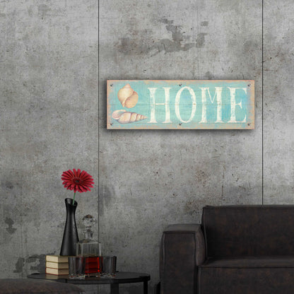 Epic Art 'Pastel Home' by Daphne Brissonnet, Acrylic Glass Wall Art,36x12