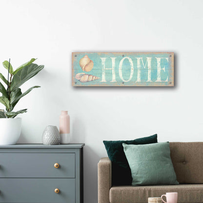 Epic Art 'Pastel Home' by Daphne Brissonnet, Acrylic Glass Wall Art,36x12