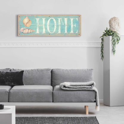 Epic Art 'Pastel Home' by Daphne Brissonnet, Acrylic Glass Wall Art,48x16