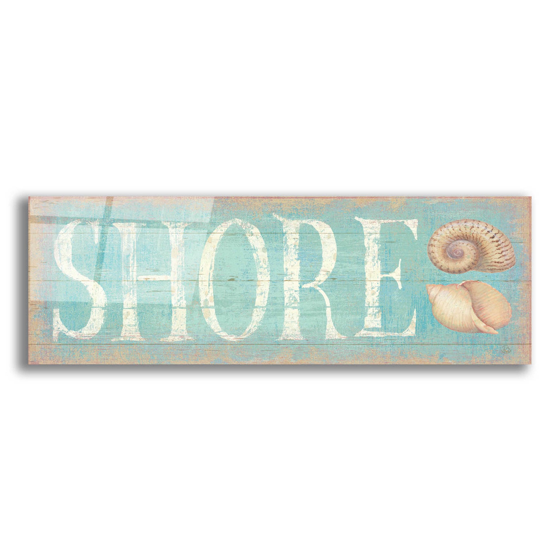 Epic Art 'Pastel Shore' by Daphne Brissonnet, Acrylic Glass Wall Art,24x12x1.1x0,40x20x1.74x0,60x30x1.74x0