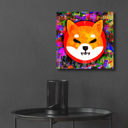 Epic Art 'SHIB Shiba Inu Crypto,' Acrylic Glass Wall Art,12x12